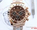 Replica Rolex Daytona Rose Gold Chocolate Dial Watch Mingzhu Automatic